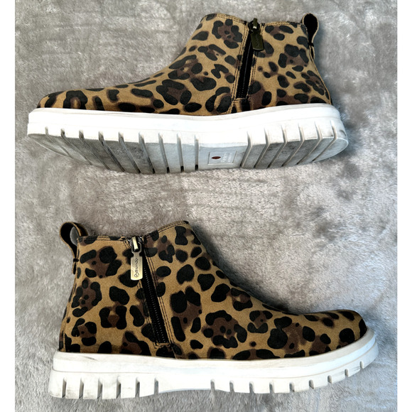 Blondo Flora Waterproof Leopard Print Sneaker Chelsea Boots Womens Size 8.5 - Picture 2 of 10